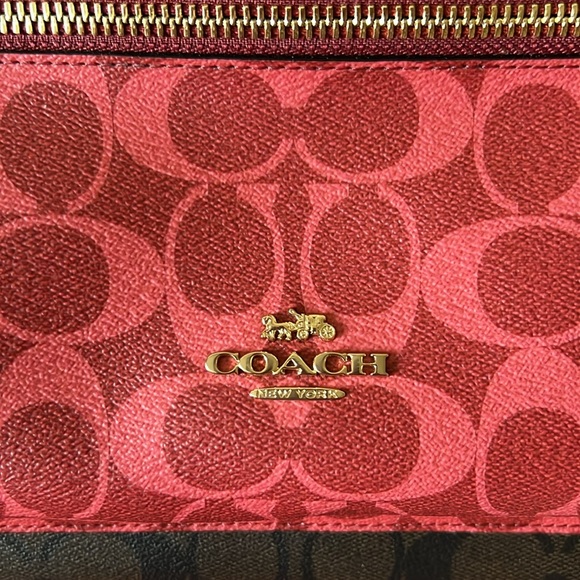 COACH Signature Charlie Gold-Tone Hardware Adjustable Straps Backpack - Picture 3 of 14